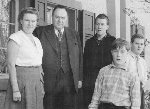 Felix Kersten con la famiglia